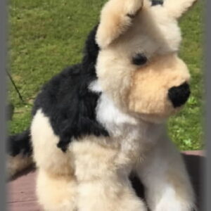 Plush Dogs, German Shepard style, Premium style, Alpaca Huacaya