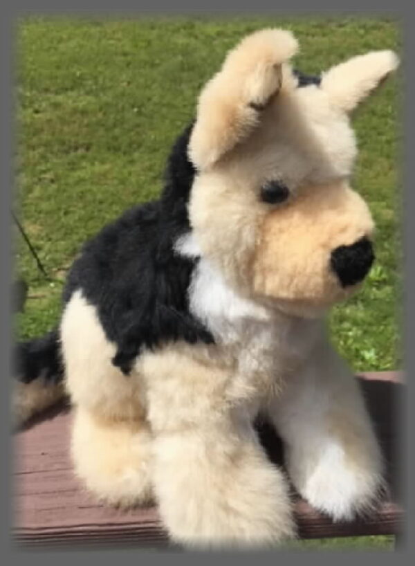 Plush Dogs, German Shepard style, Premium style, Alpaca Huacaya