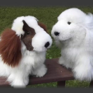 Plush Dogs, Great Pyrenees style, Premium style, Alpaca Huacaya