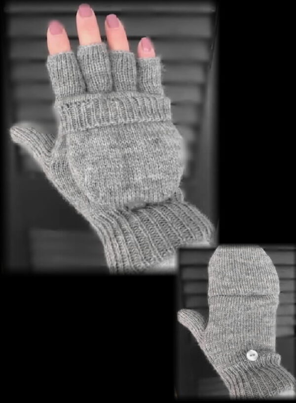 Warm Hands Glittens Double knit heavy weight