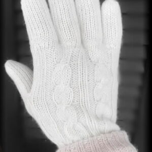 Elite Hands, Gloves, Unisex Double knit Reversible with cable design