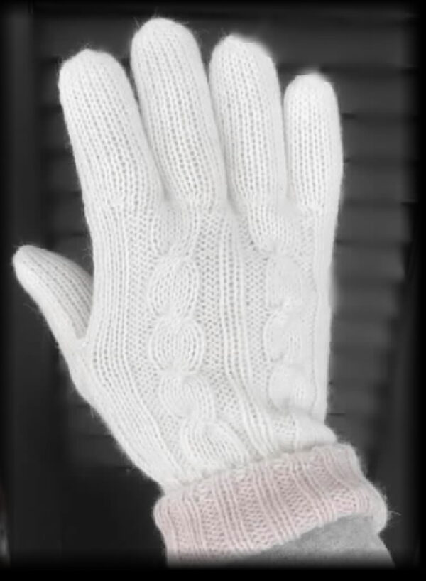 Elite Hands, Gloves, Unisex Double knit Reversible with cable design