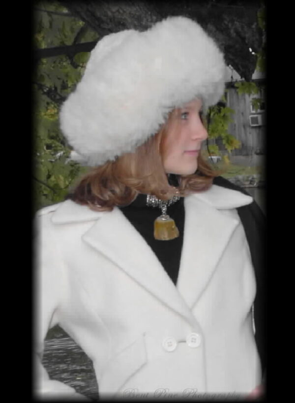 Fur Bunny Hat Full Fur with adjustable rim