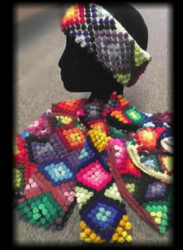 Feona Headband knit reversible, handwork