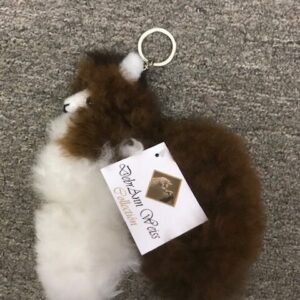 Keychain Alpaca Full Body Fuzzy Tiny