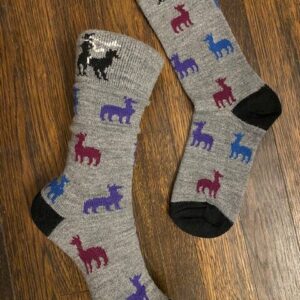 Socks Alpaca, Colored Alpaca Print