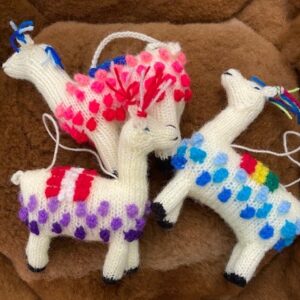 Hanging Knit Alpacas