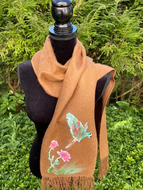Birds and flowers shawl